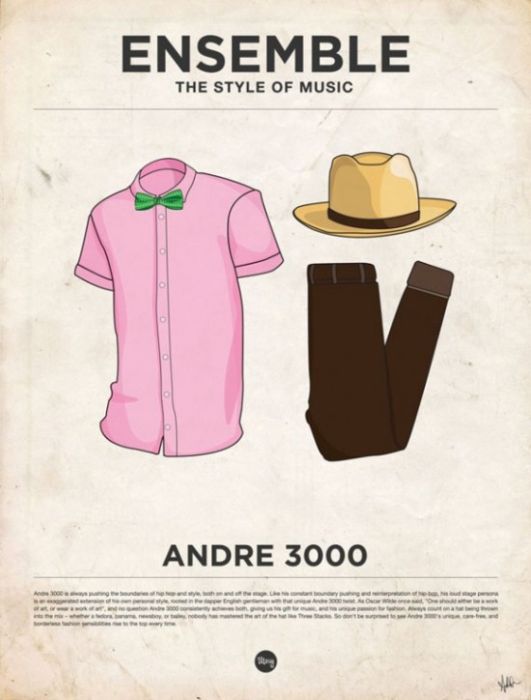 Andre 3000 wardrobe illustration